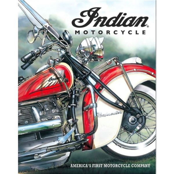 Indian Motorcycles Metal Sign