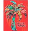 Image 1 : Drifting Away Palm Tree Metal Sign