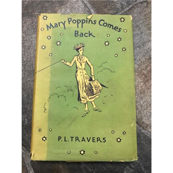 1935 1st Edition Book, Mary Poppins Comes Back