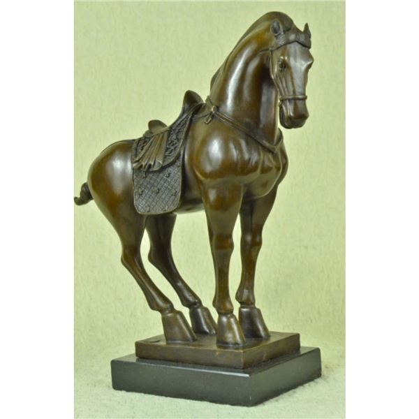 Tang Dynasty Style Bronze Horse Sculpture