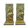 Image 1 : Art Nouveau Style Bronze Girl Bookends