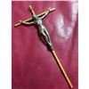 Image 1 : Vintage Steel Brass Hanging Wall Crucifix Cross