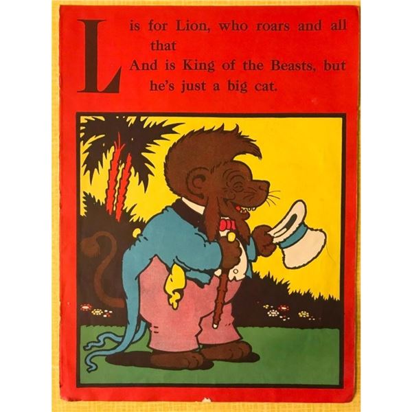 Early 1900's Children's ABC Book Lithograph