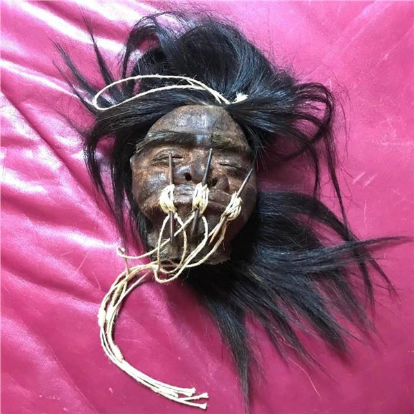 Jivaro Shrunken Head Tsantsa Movie Prop Collectible
