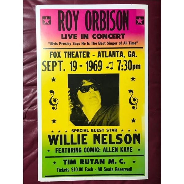 Roy Orbison Recreation Concert Poster