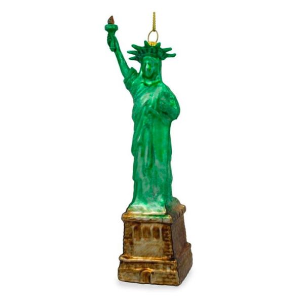 New York Statue of Liberty Glass Ornament