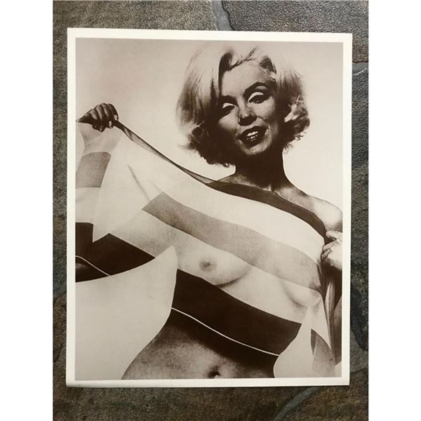 Nude Marilyn Monroe Sepia Photo Print