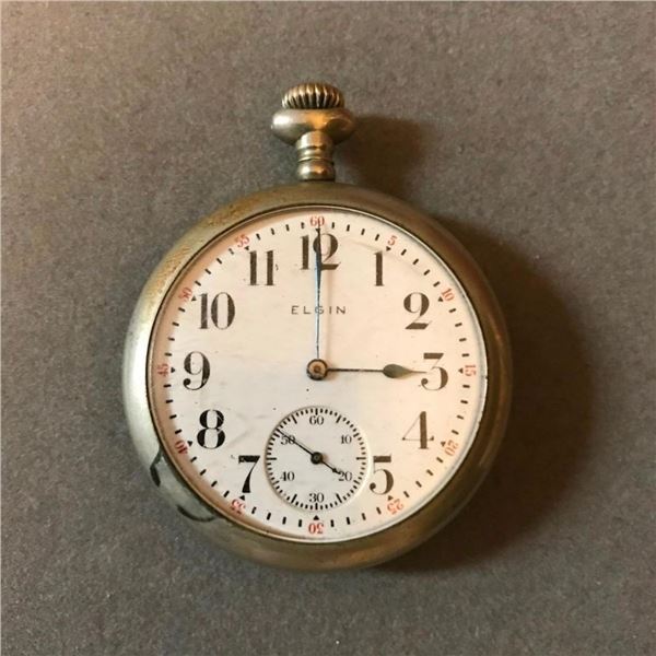 1916 Elgin 7 Jewels Pocket Watch, Hobbyist, Parts or Repair