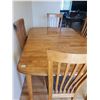 Image 1 : Wood Dining Table & Chairs