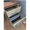 Image 4 : 5 Drawer Vintage Wood & Metal Office Desk