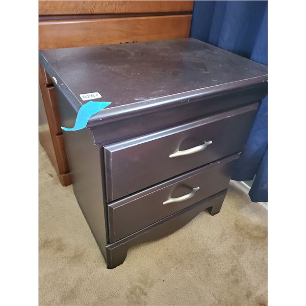2 Drawer Wood Night Stand