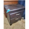 Image 1 : 2 Drawer Wood Night Stand