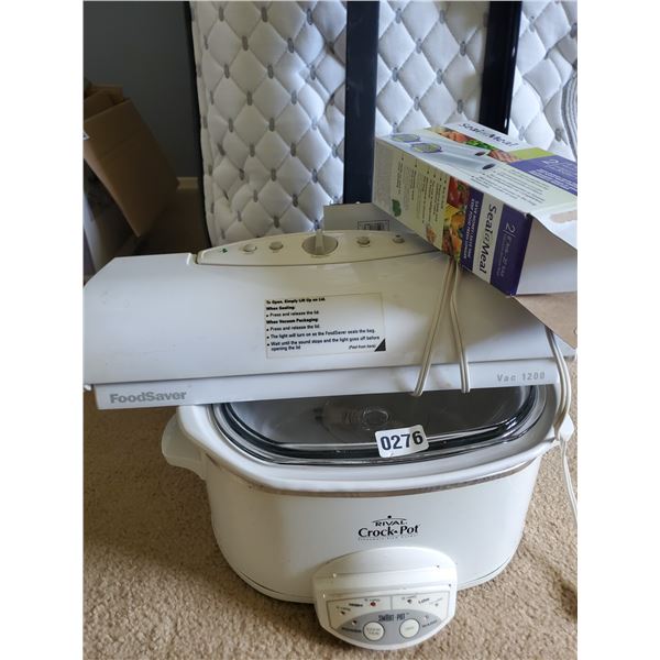 Rival Crock Pot & VAc Seal Food Sealer & Bags