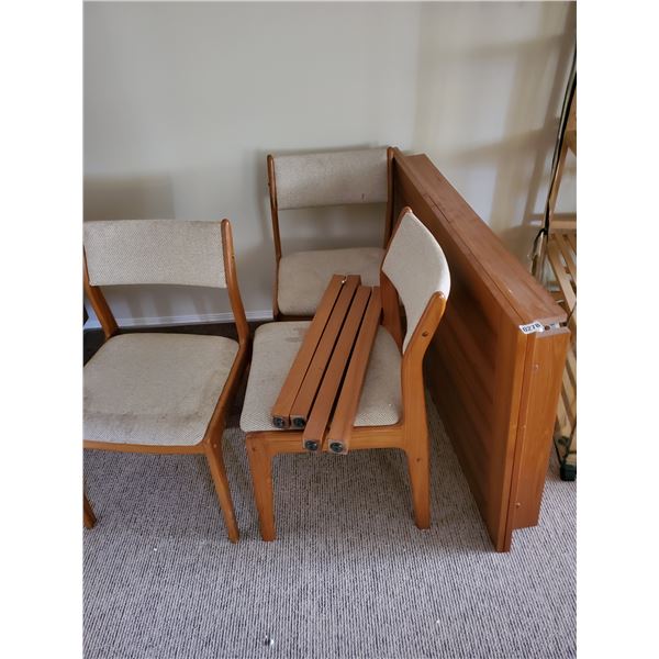 Wood Dining Table & Chairs