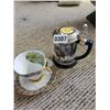 Image 1 : Windsor Bone China Tea Cup & Saucer & Collector Tankard