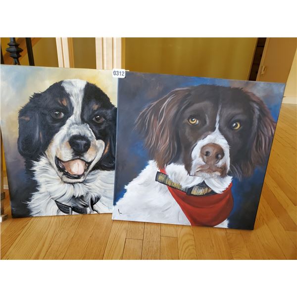 2 Canvas Dog Pictures