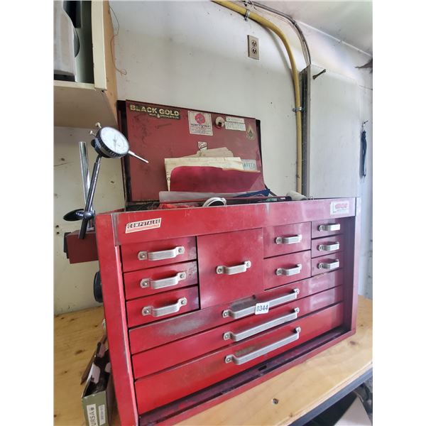 Large Tool Chest with Miscellaneous Tools