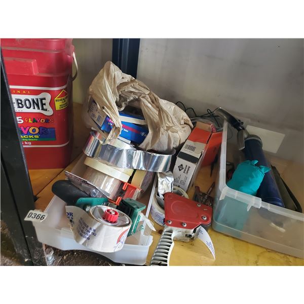 Tape Guns, Rolls of Tape & Pistol Grip Grease Gun More