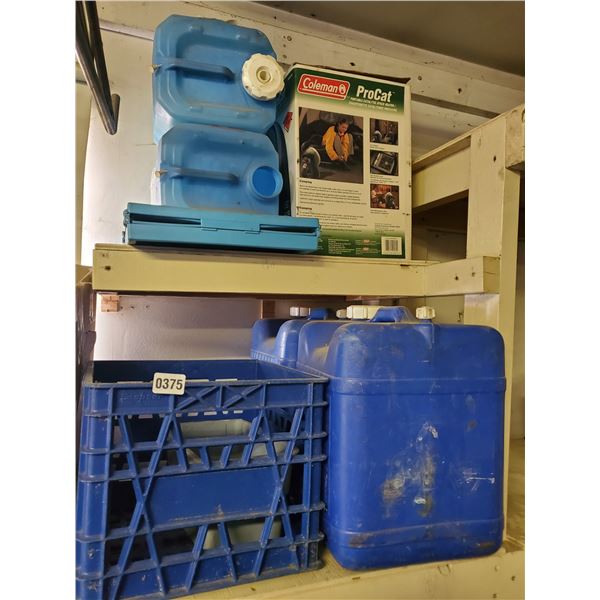 Portable Water Jugs, Plastic Crate, Portable Heater, Cooler on Wheels