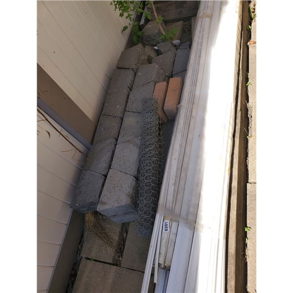 Wood Baseboards & Edging, Chainlink, Cement Garden Blocks