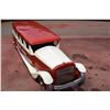 Image 4 : ANTIQUE CUSTOM RESTORED PRESSED STEEL BUS TOY - LOCAL BRANDING - 25" LONG
