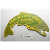 Image 1 : PARLIN LAKE LODGE  HEAVY PORCELAIN STEEL SIGN - FANTASY