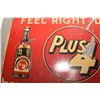 Image 3 : RARE ANTIQUE PLUS 4 SODA SIGN TIN