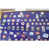 Image 3 : MASSIVE PIN COLLECTION FRAMED , SPORTS , ESSO HOCKEY, OIL COMPANIES, CANADIANA