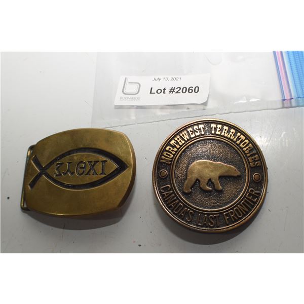 NWT NORTH WEST TERRITORIES BELT BUCKLES