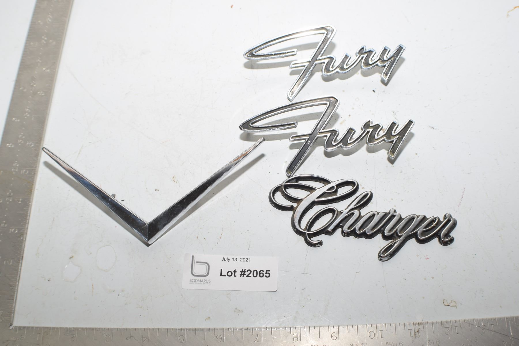 Chrysler Script Emblems ANTIQUE SCRIPT EMBLEM LOT ---CHRYSLER DODGE