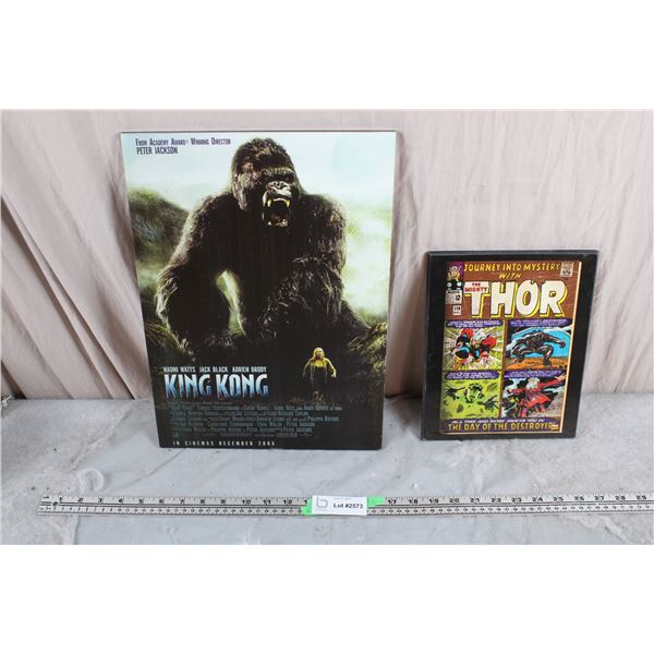 King Kong + Thor wall placards