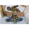Image 4 : 2x the money - Tin Litho wind-up Motorbike toys