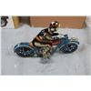 Image 5 : 2x the money - Tin Litho wind-up Motorbike toys