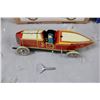 Image 5 : 2x the money - Tin Litho Friction Rocket Racer + wind up racecar