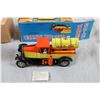Image 4 : 2x the money - Tin Litho wind up toys - Oil Tanker + Dump Truck
