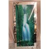 Image 5 : Running Light Waterfall Glass Mirror motion picture (powered + working) - 19" x 39"