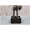 Image 3 : Knight in Armor (pewter?) statue on wooden base - 11.5" tall - made in Japan