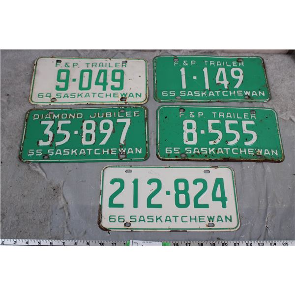 1964-65-66 SK license Plates