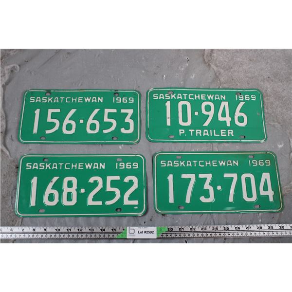 1969 Saskatchewan license plates