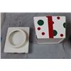 Image 3 : Christmas Present shaped cookie Jar + Wine Holder