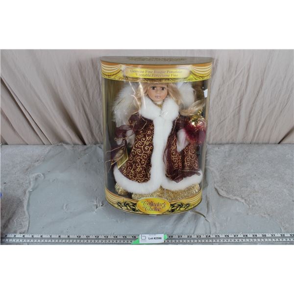 Collectors Choice Genuine Fine Bisque porcelain doll - approx 13" tall