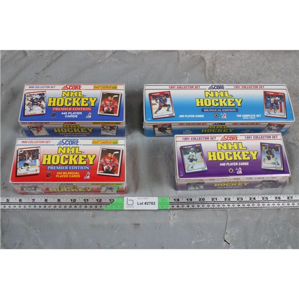 NHL Sealed Complete Sets - 1990 + 1991 Score Mint Box Sets