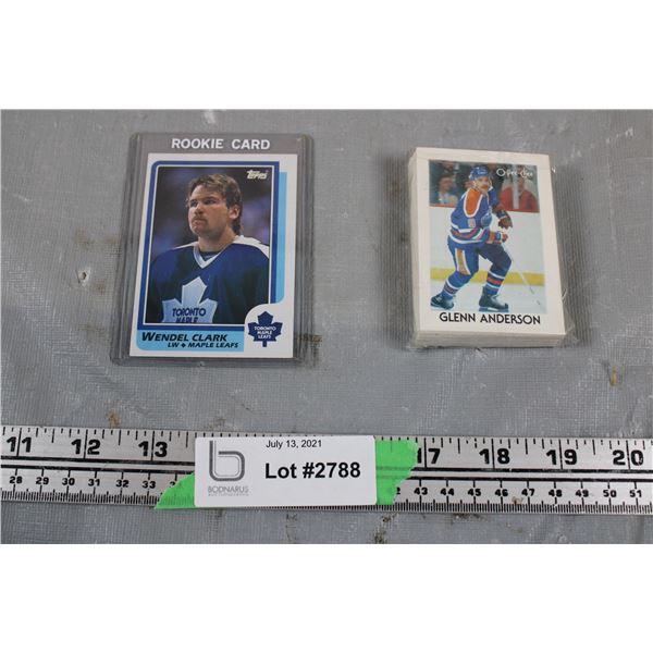 1986-87 Topps Wendel Clark Rookie Card + 1987 OPC Mini card set