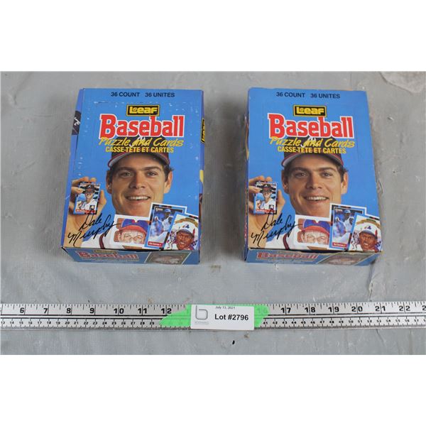 2x the money - 1988 Leaf Baseball 36 count wax boxes