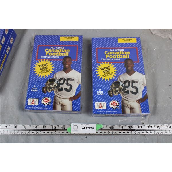 2x the money - All world CFL Trading Cards - sealed boxes