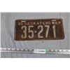 Image 1 : 1935 Saskatchewan License Plate