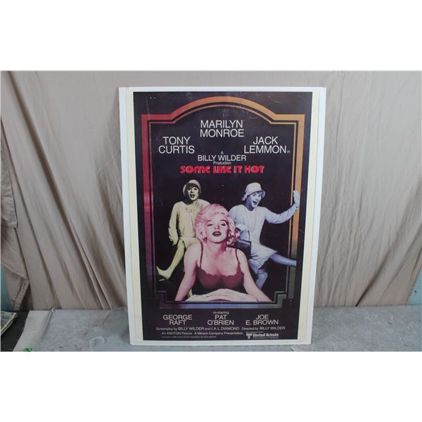 1980 "Some Like it Hot" Marilyn Monroe Poster 20"x28"