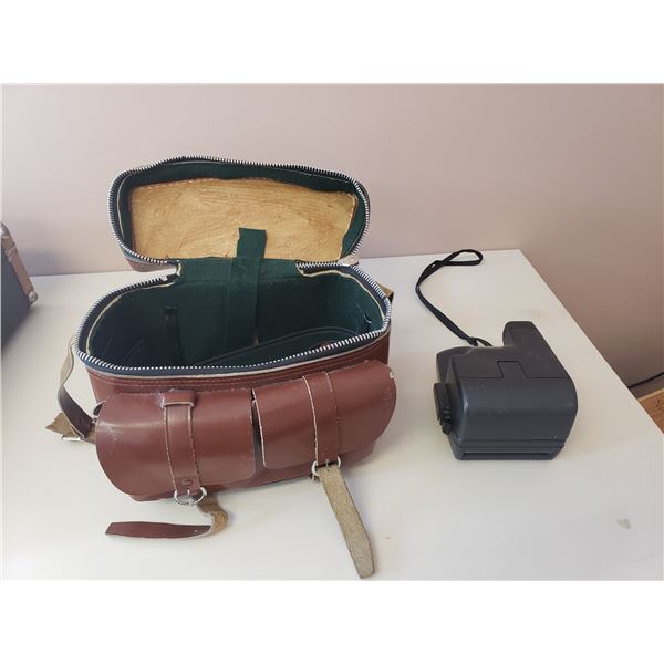 One Step Polaroid Camera + Vintage Carry Case