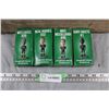 Image 3 : Sask Roughrider mini-bobbleheads + Stubby beer Bottles (in wooden crate)