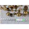 Image 2 : Large Lot of Brass Candlesticks, Vases, Incense Holders